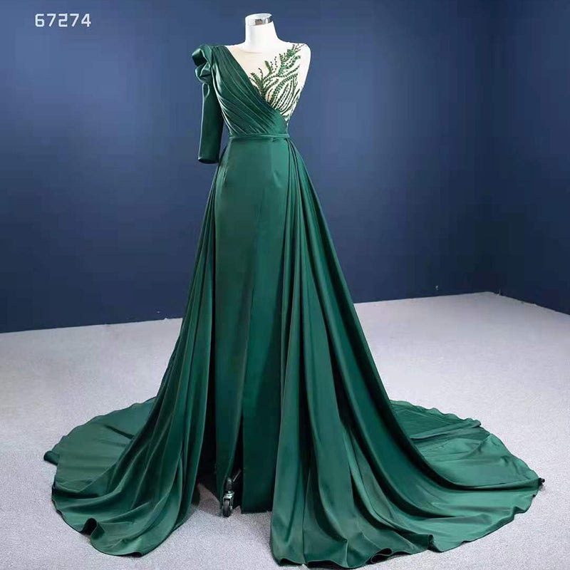 Fashion Elegant Women One Shoulder Evening Party Dress