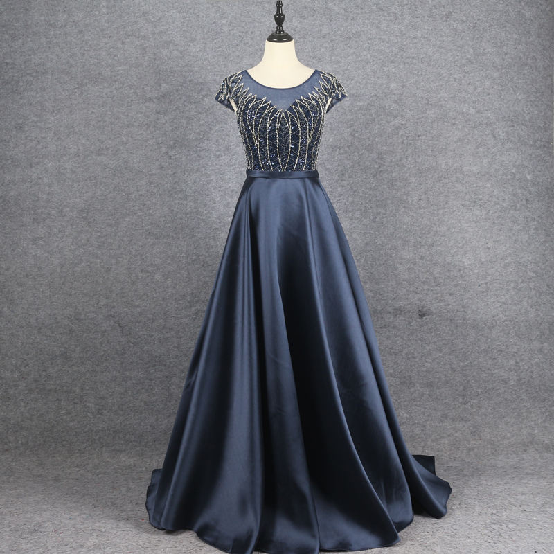 Red Prom Dress Evening Dress Beading Beads Oversized Swing Slim Dress Ladies Casual