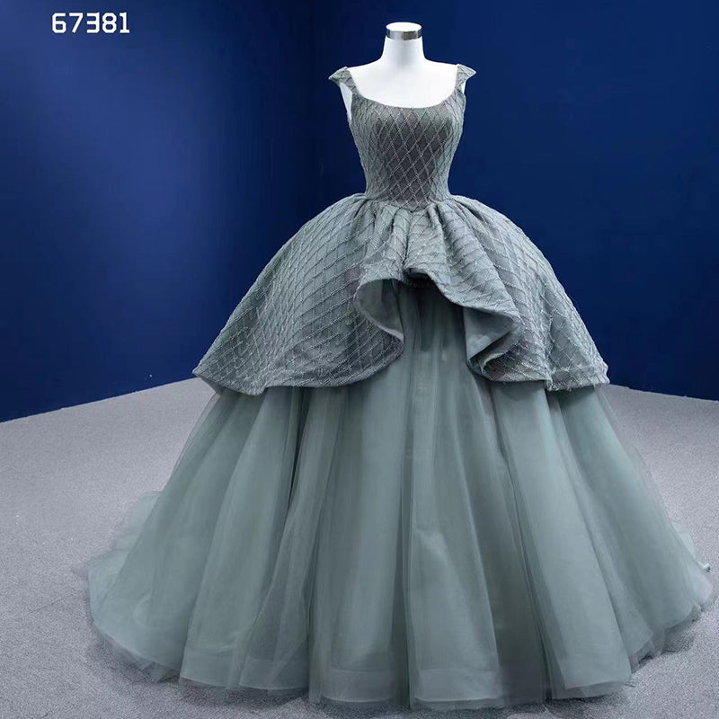 2022 New Retro Elegant Sleeveless Lace Dark Green Prom Evening Dress