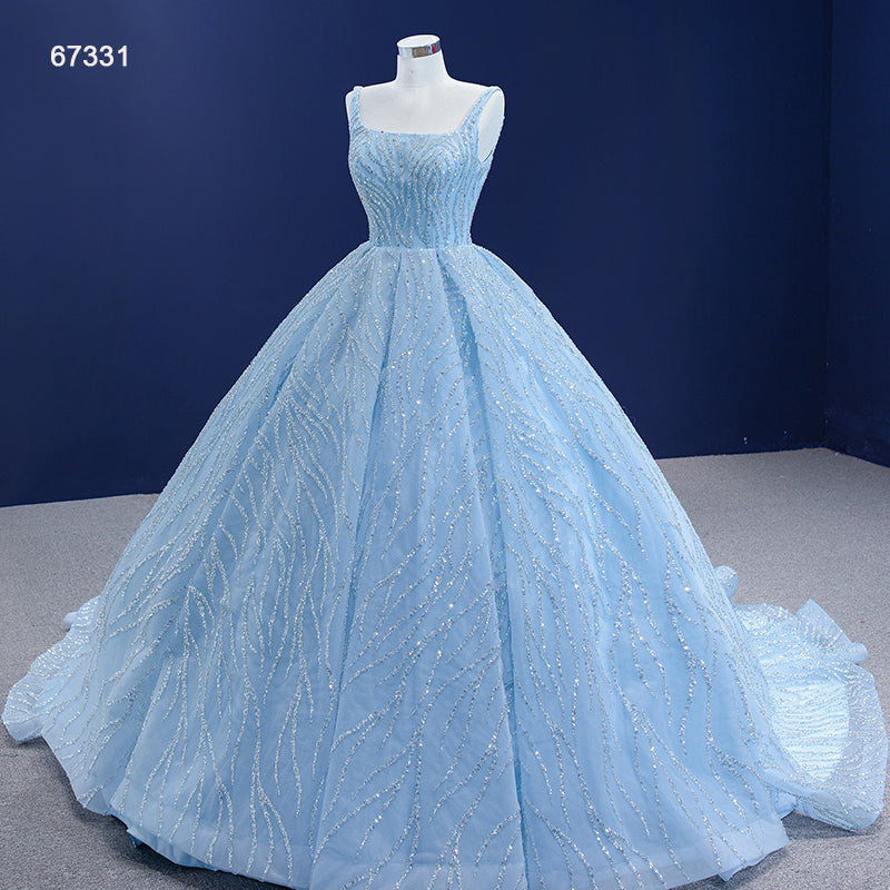 New Design Luxury Elegant Sleeveless Ball Gown Evening Dress For Women