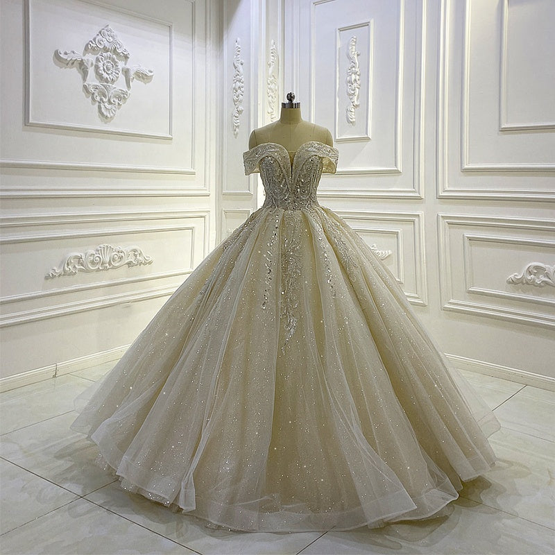Women'S Wedding Dress White Simple Embroidered Light Yarn Women'S Dress
