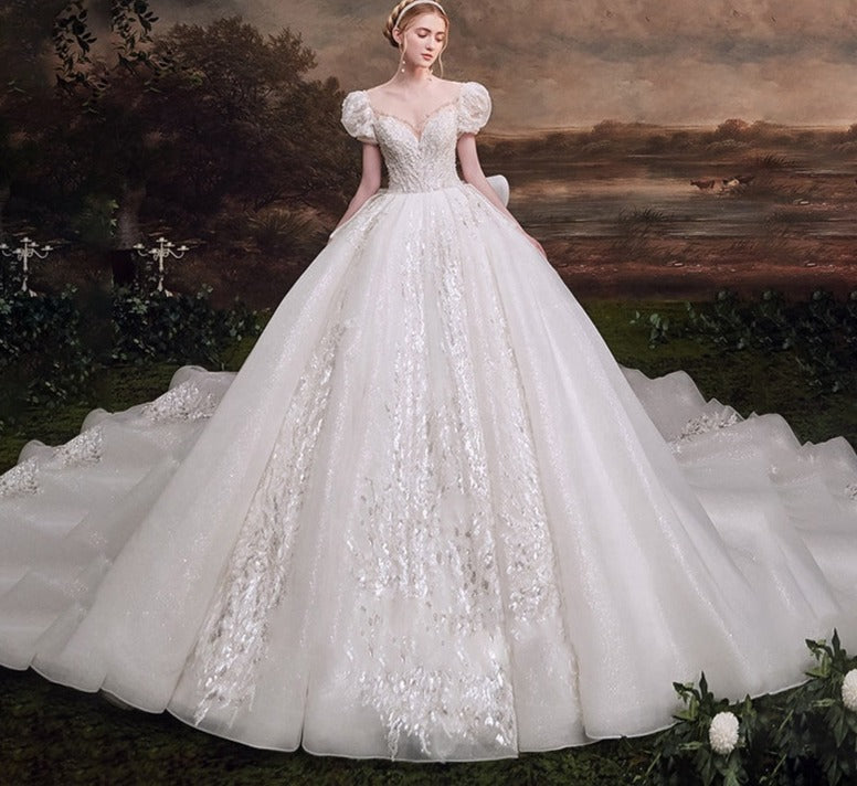 Princess Women Fashion New Design Formal Bridal Gowns Dress Wedding