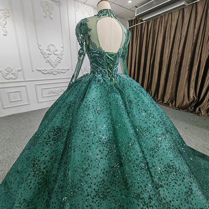 Sequin Long Party Evening Gown Hot Elegant Modest Sexy Dresses - Image 3