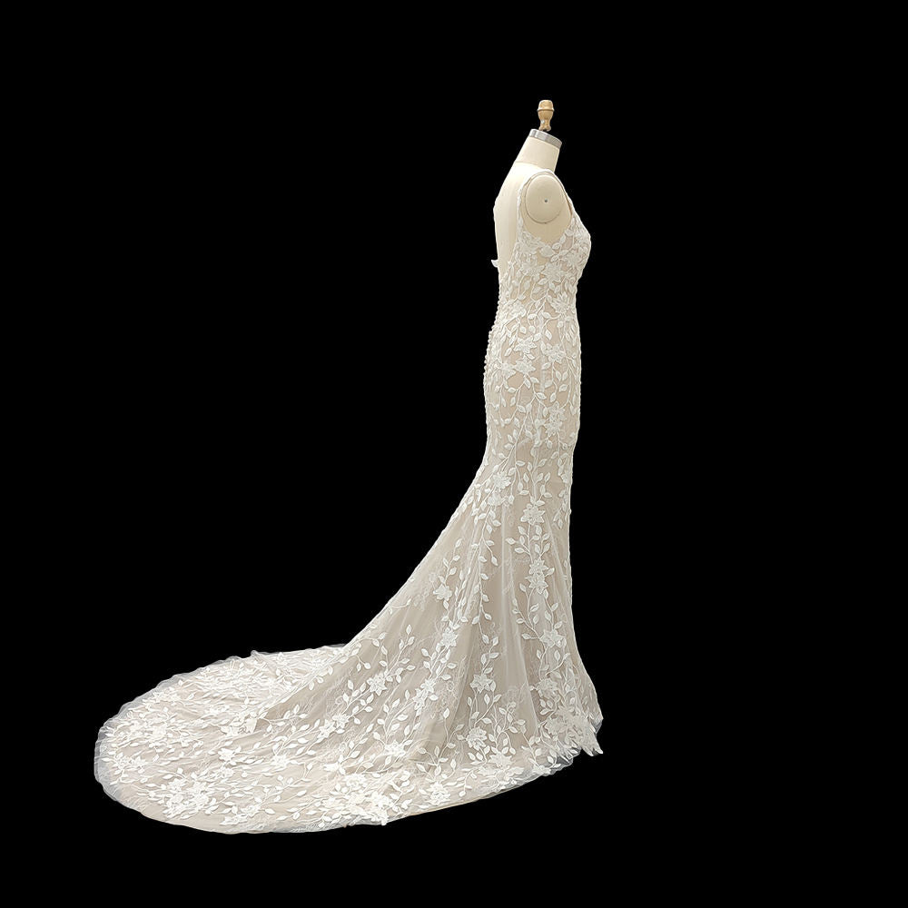 Luxury Wedding Dress Elegant White Mermaid Wedding Dress 2023 - Image 6