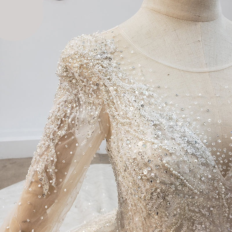 Wedding Dress Material Wedding Dress Bridal Gown Latest Design - Image 6