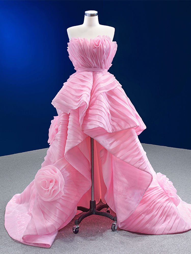 Clothing Sexy Pink Trailing Gown Evening Dress - Image 7