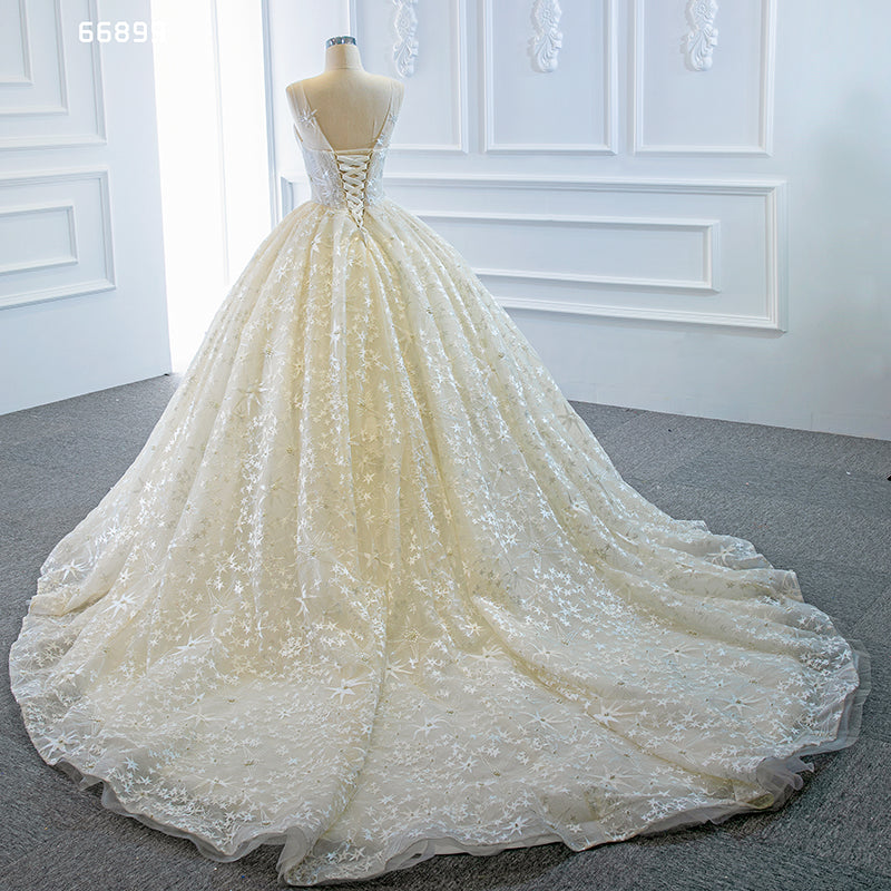 Appliques Wedding Gown Bridal Long Wedding Dress - Image 8