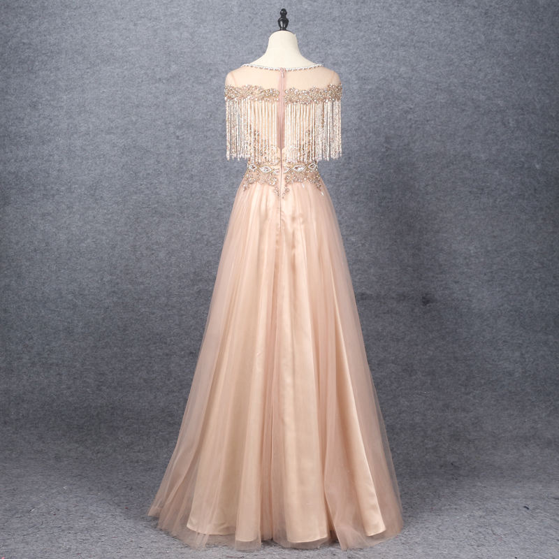 Fashion Short Sleeve Lady Prom Gown Women Elegant Evening Dresses - Image 8