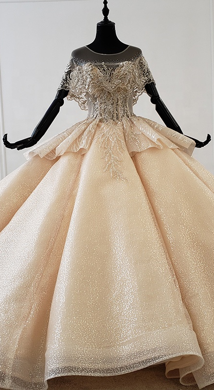 Bohemian Boho Crystal Luxury Vestidos De Novia Wedding Dress - Image 2