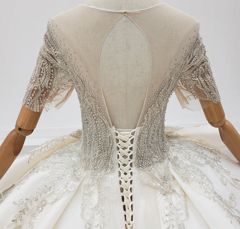 Princess Women Elegant Luxury Wedding Dress Ball Gown For Bride - Image 7