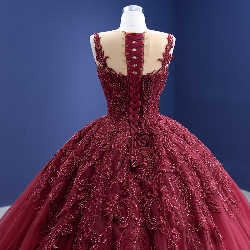 Women Fashion O Neck Slipper Ball Gown Evening Dress - Image 7