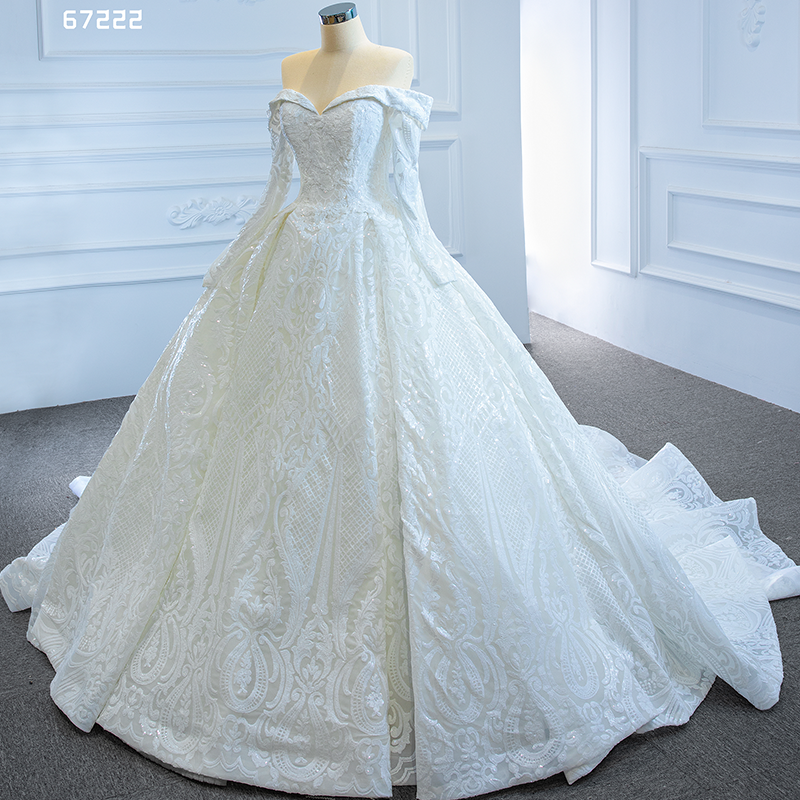 New Trend Sweetheart  Embroidery White Long Sleeve Wedding Dresses