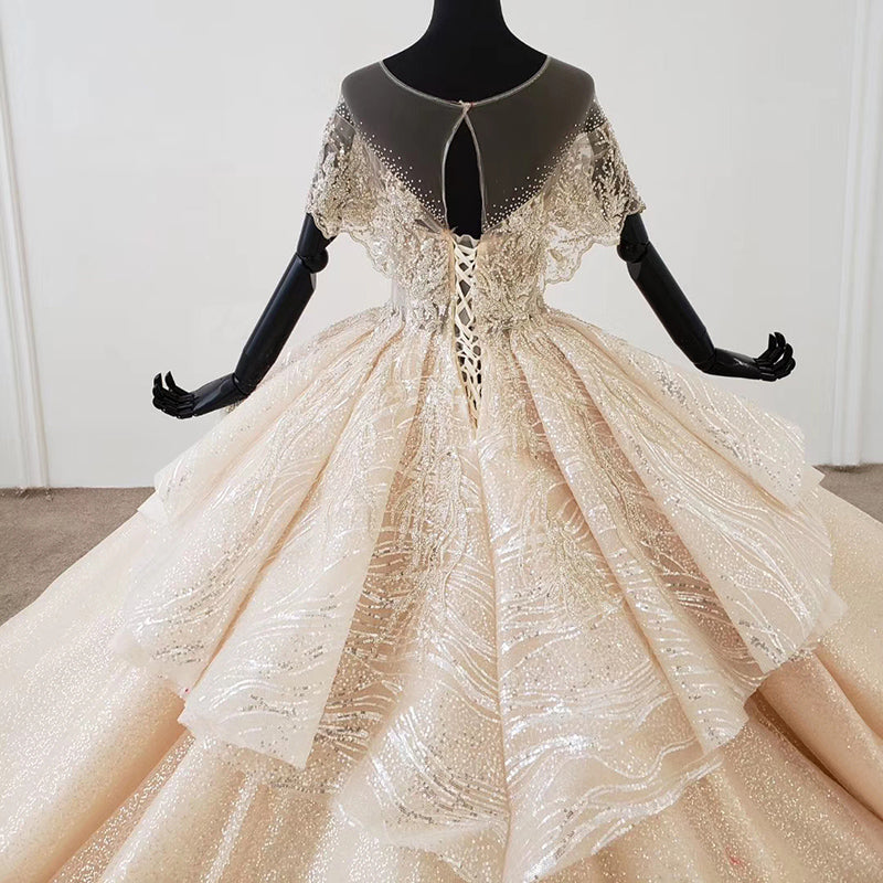 Bohemian Boho Crystal Luxury Vestidos De Novia Wedding Dress - Image 7