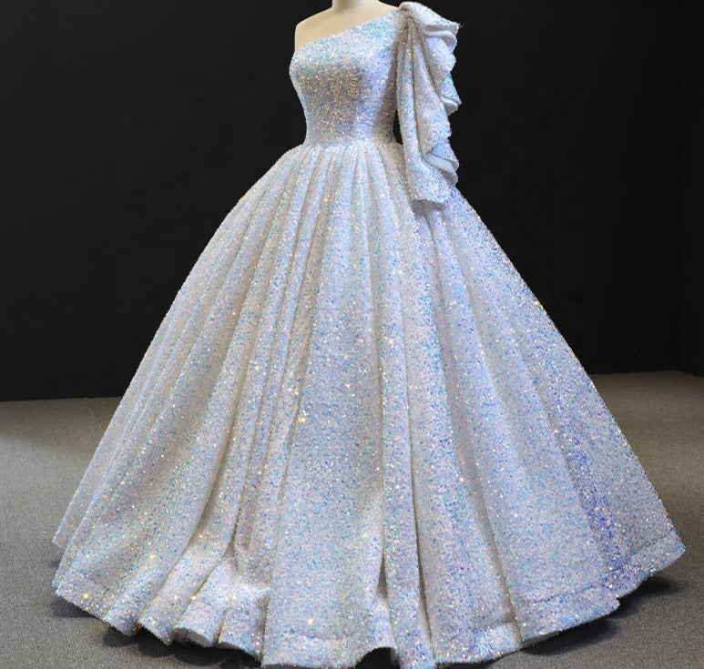 bridal full sequin luxury latest design wedding dress bridal gowns