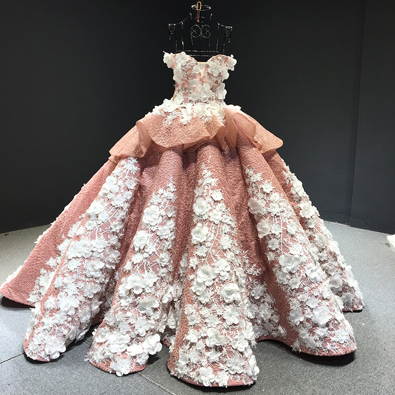 3d flower applique off shoulder vestidos elegantes de fiesta red prom dress evening gown - Image 4