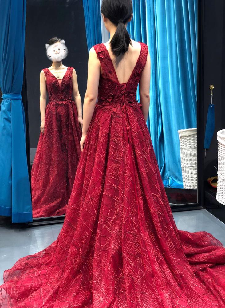 luxury ladies open leg sexy prom dresses sequin flower pattern evening dress - Image 8