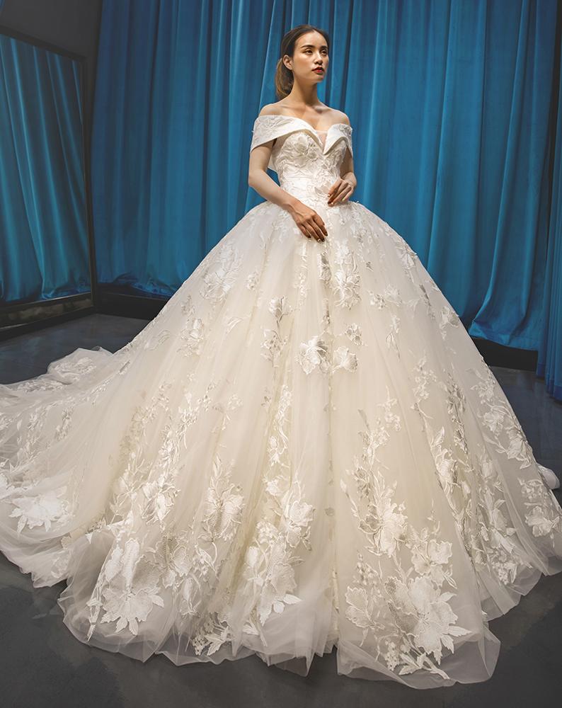 dress women lace off shoulder dresses fashions wedding gown - Image 4