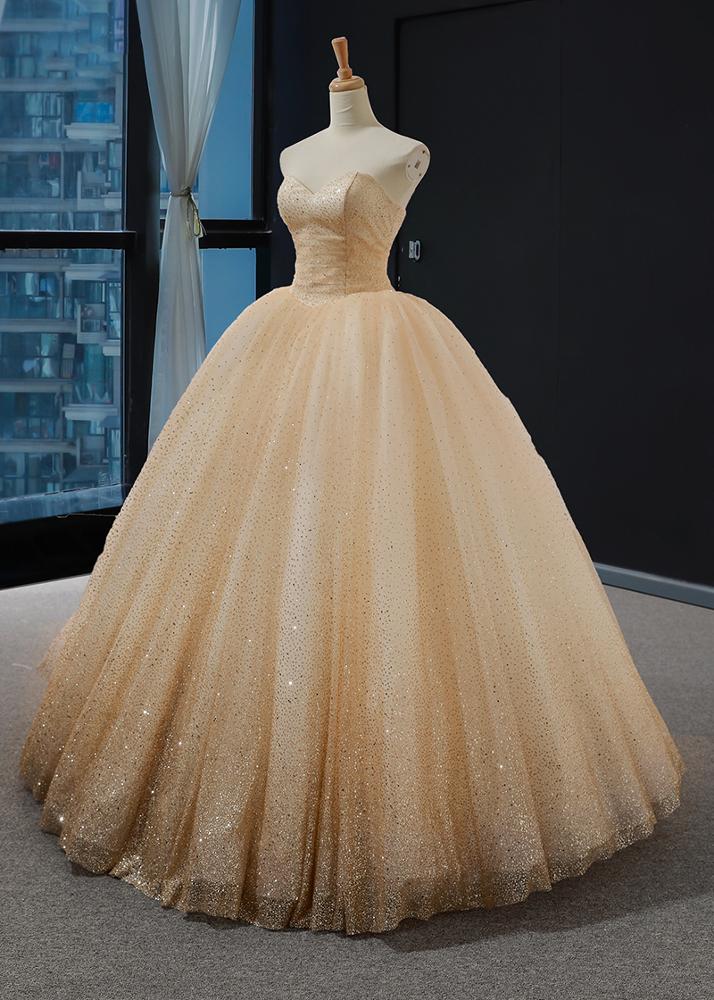 sweetheart long evening dress quinceanera dresses ball gown heavy beaded evening dresses - Image 6
