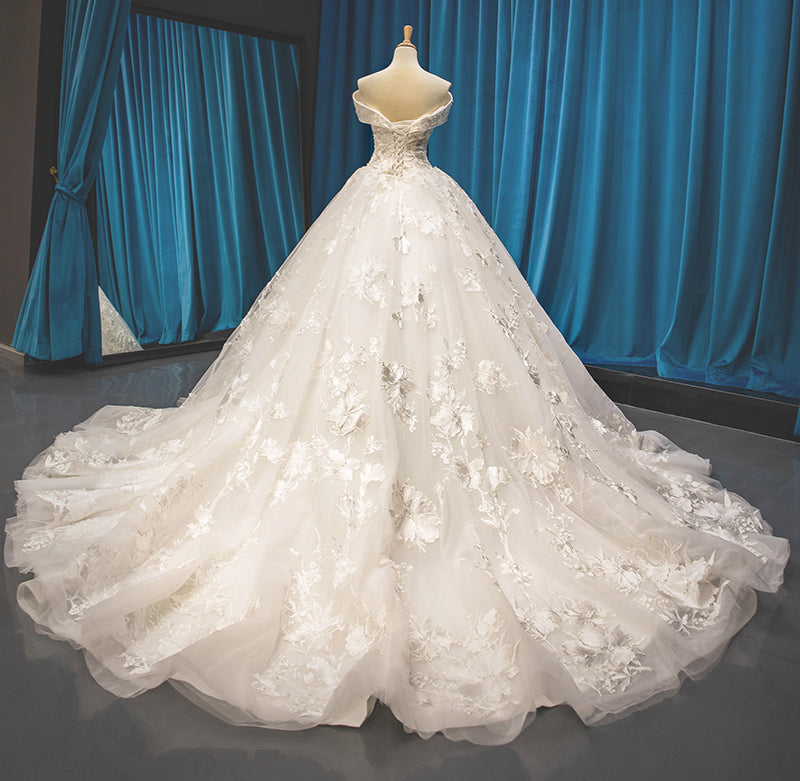 dress women lace off shoulder dresses fashions wedding gown - Image 8