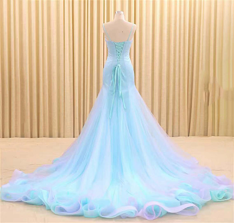 lace up back dress women long dresses with heavy applique sequin mermaid evening dresses - Image 8