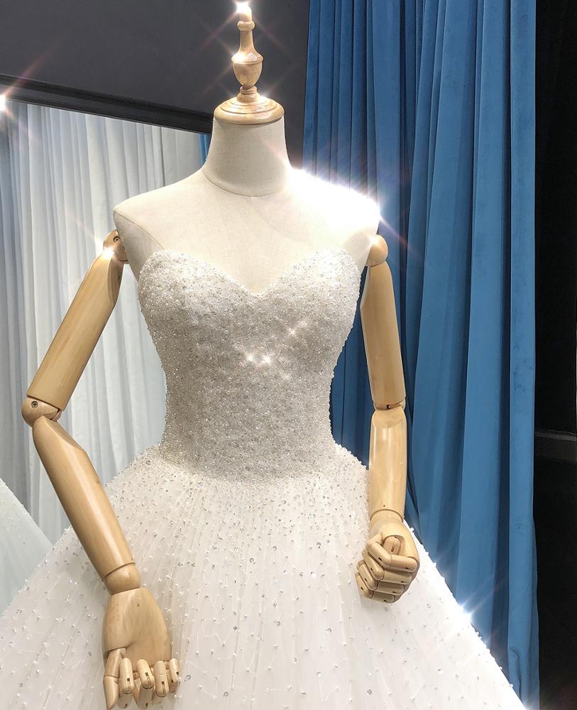 sexy sweetheart white bling bling wedding dress bridal gown lace