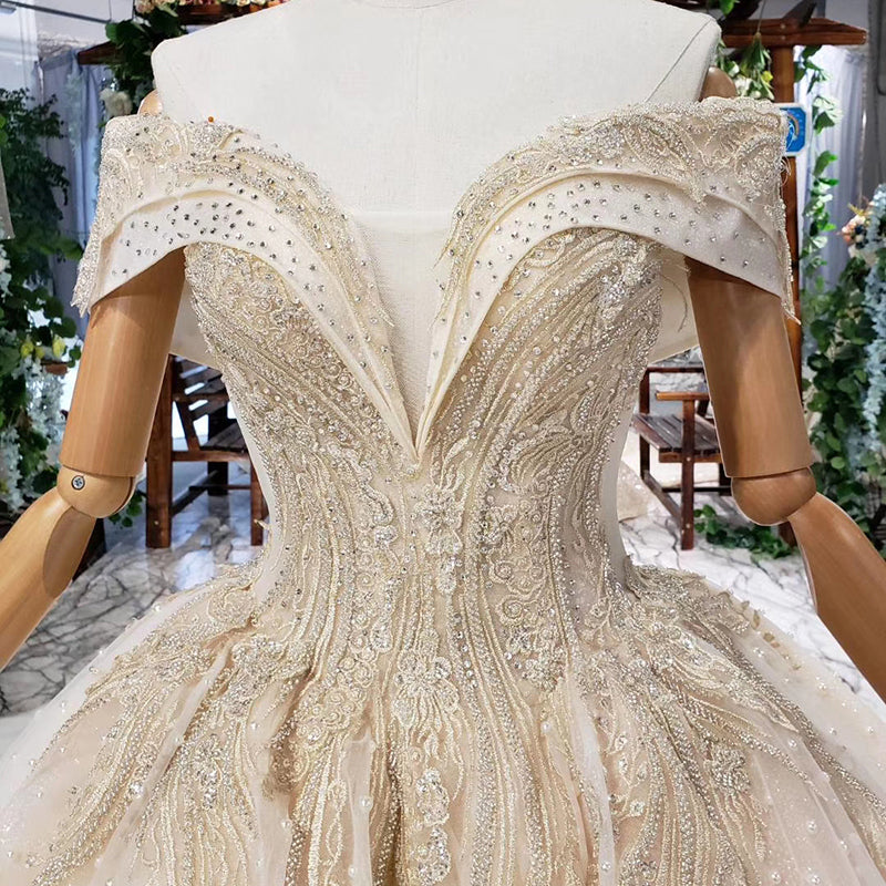 v-neck lace bridal gown lace up wedding dresses - Image 6