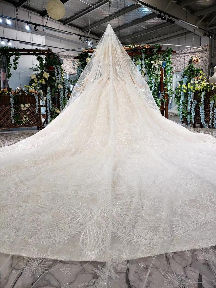 Modern Sweetheart Wedding Gown High Neck Bride Dresses - Image 6