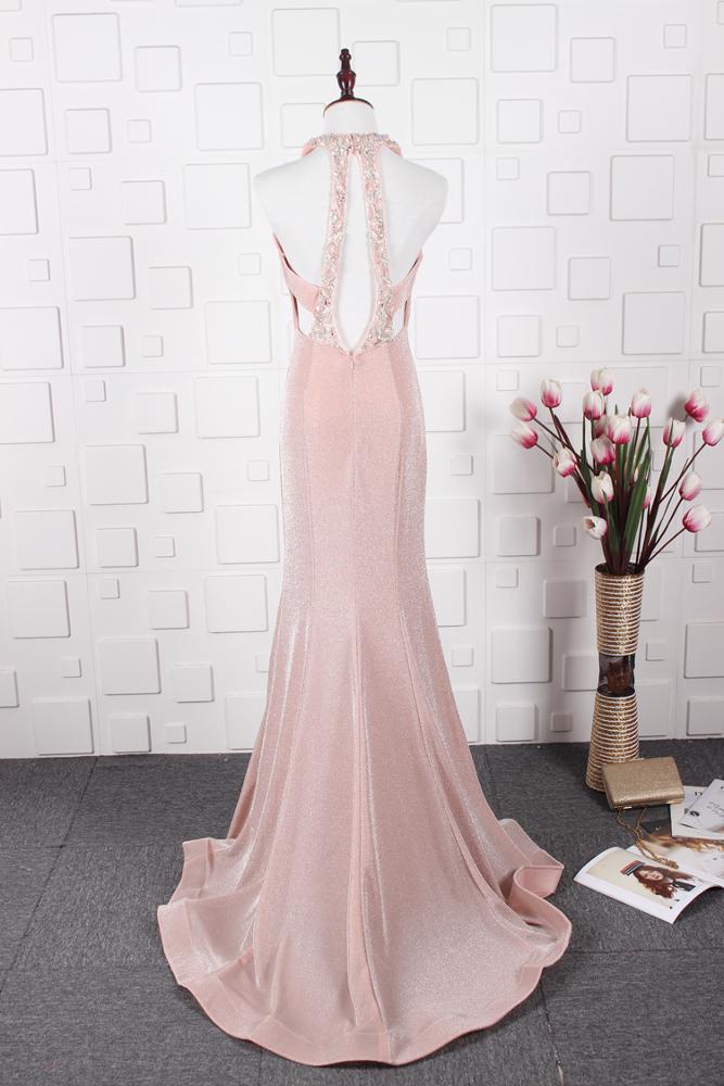 Luxury Deep V Neck Elegant Mermaid light purple evening gown - Image 8
