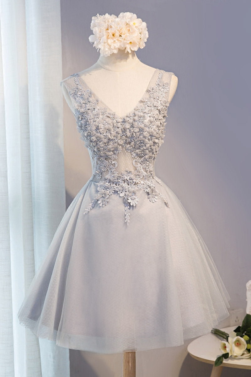 Real bridesmaid dresses short v-neck formal bridesmaid dresses - Image 3