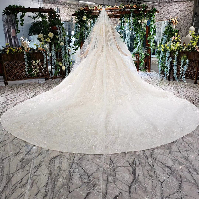 Modern Sweetheart Wedding Gown High Neck Bride Dresses - Image 8