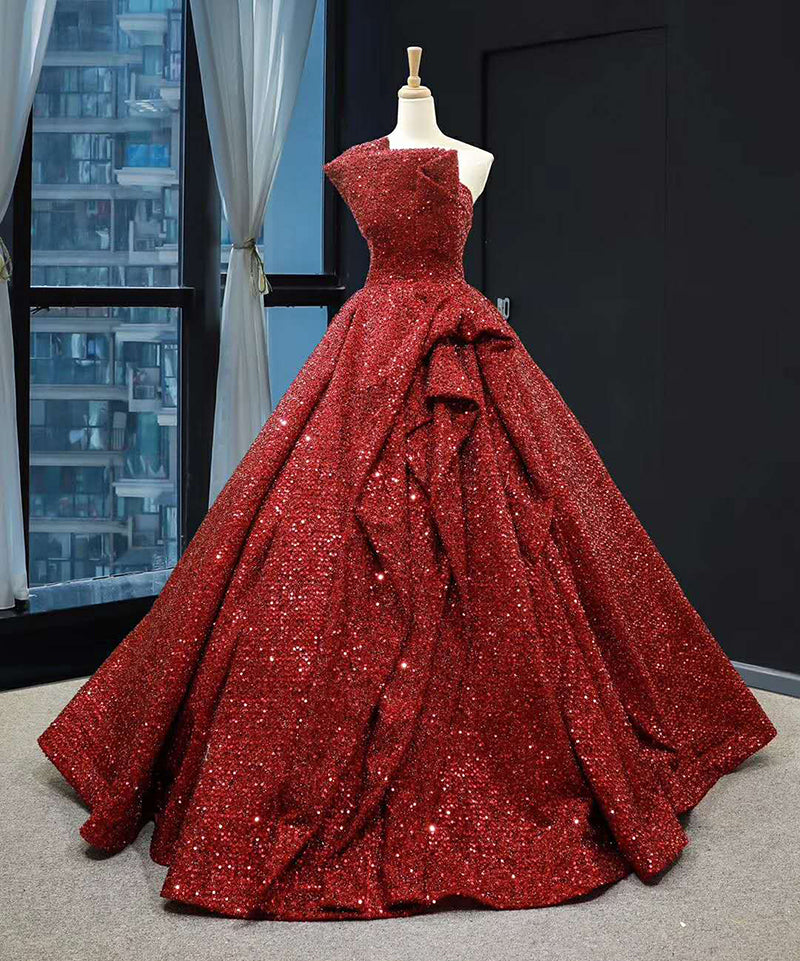 sequins evening gown designs for fat girl ball gown red dress for women