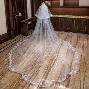 bridal tulle fabric ivory veil