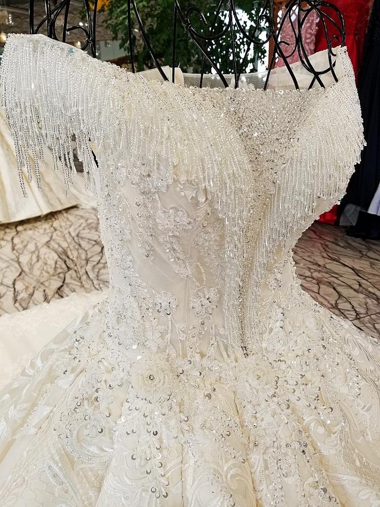 bohemian wedding gowns little train white wedding dress