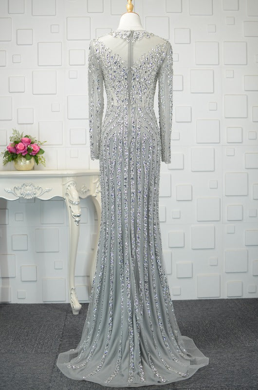 fashion design women luxurious dress long sleeve formal dresses - Image 8