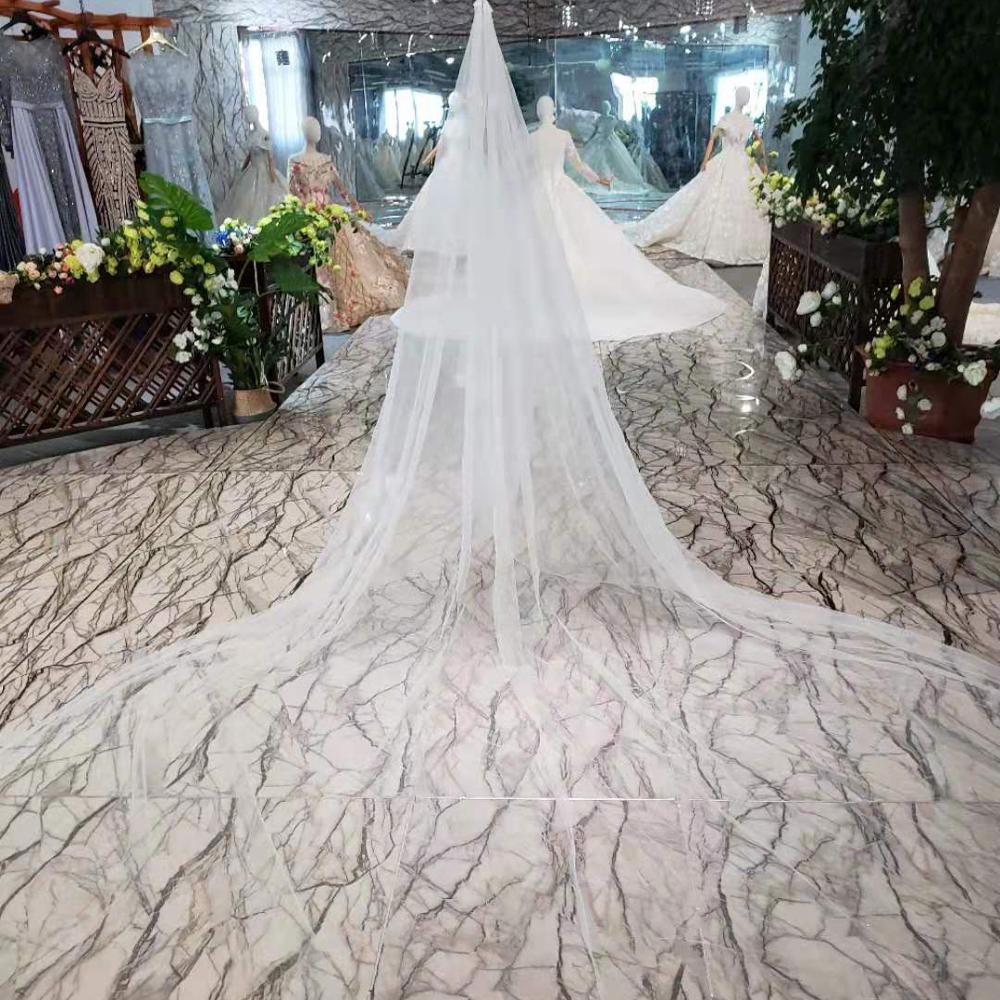 Two-Layer lace  long wedding bride veil