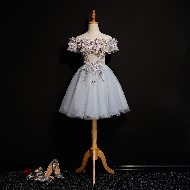 3d flower luxury fashion girls elegant women dresses evening off shoulder sexy evening dress