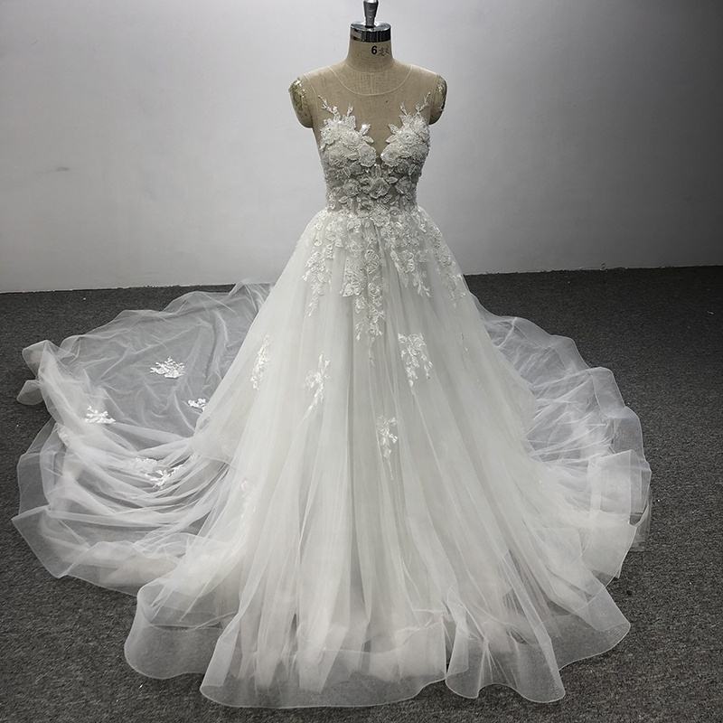 Latest Design Bridal Wedding Dress Plain Boho Dresses