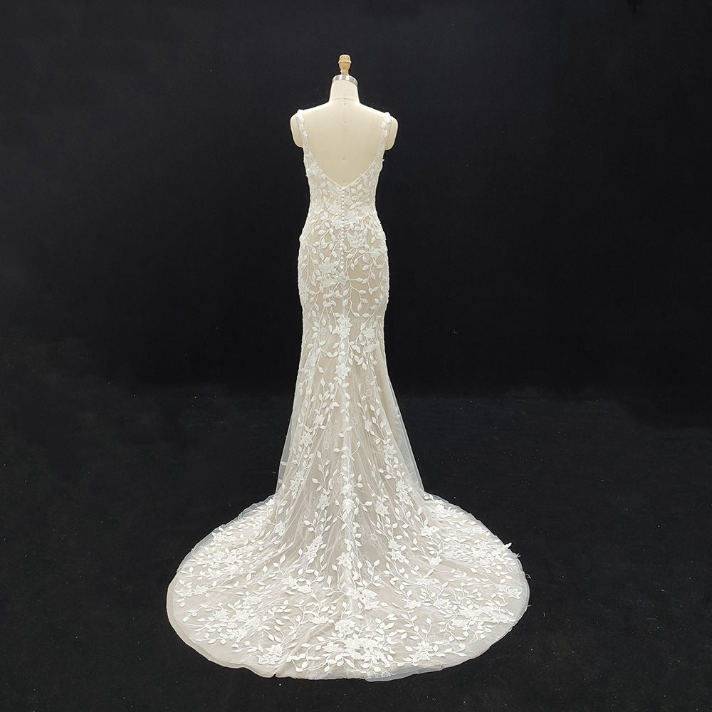Luxury Wedding Dress Elegant White Mermaid Wedding Dress 2023 - Image 3