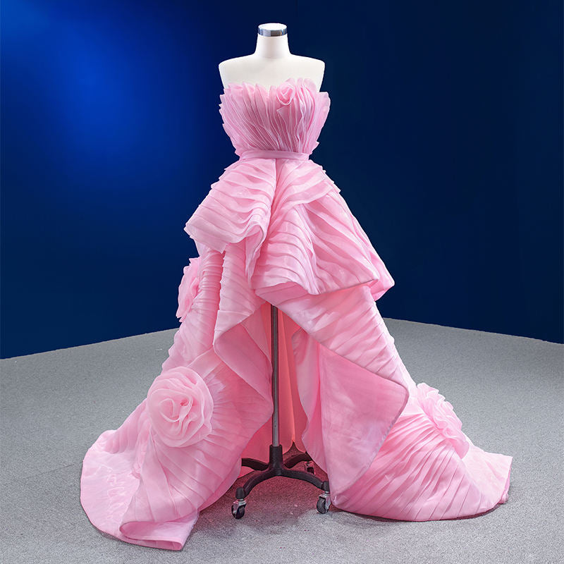 Clothing Sexy Pink Trailing Gown Evening Dress