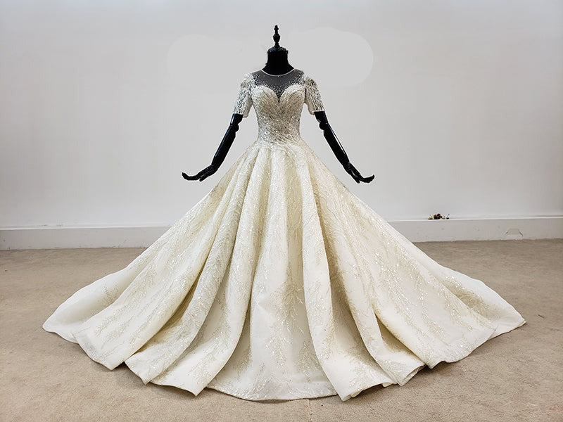 Wedding Dress Turkey Luxury Beading Crystal Wedding Dress