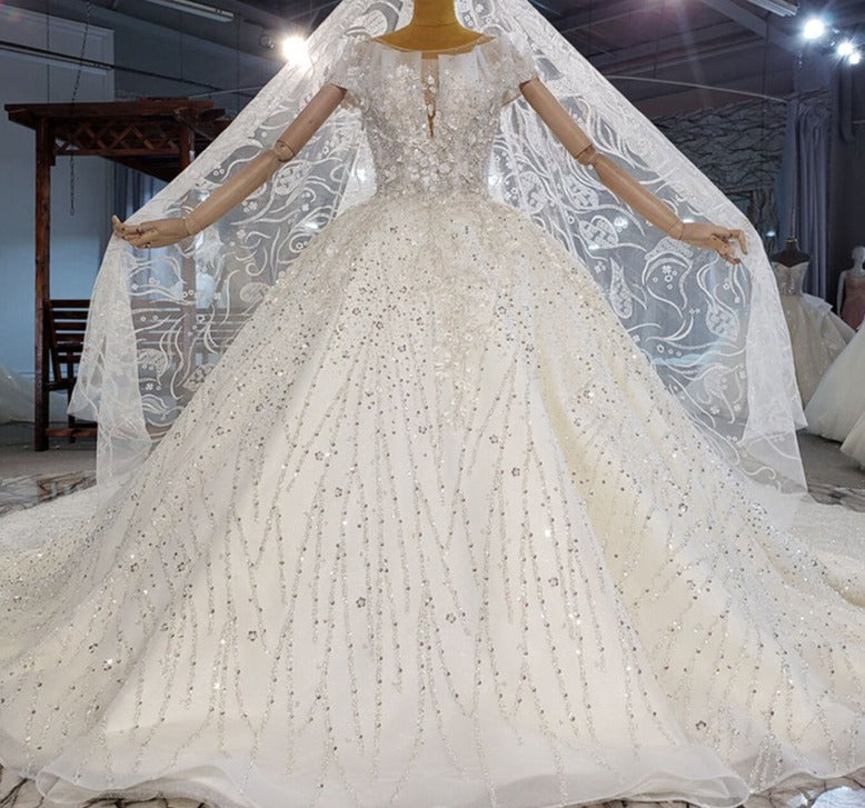 Heavy Beading Sequin Luxury Women Elegant Dresses For Weddings