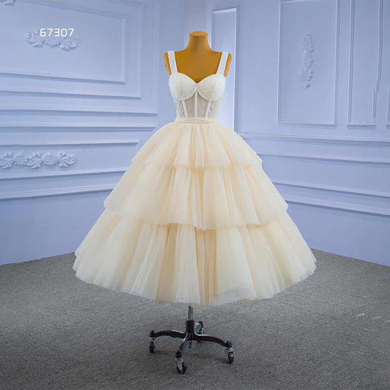 High Quality Classic Simple Beading Sequin Wedding Evening Dress