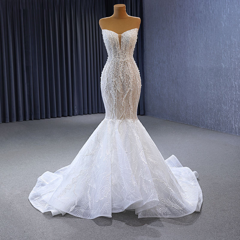 Luxury Bridal Dress 2023 Wedding Dresses Mermaid Vintage White Custom Made