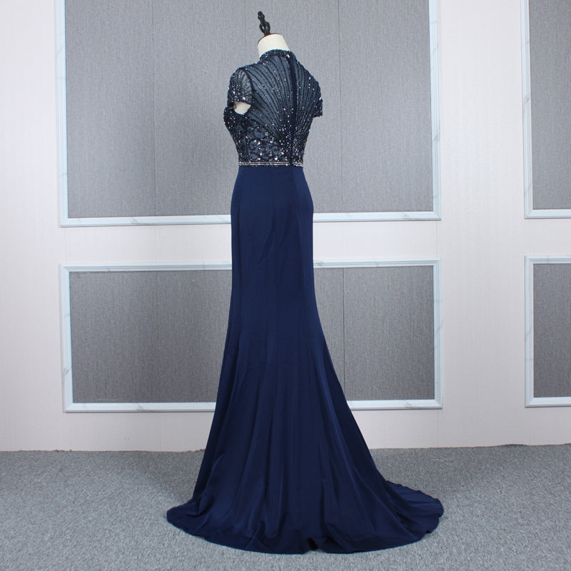 New Design Ladies Sequined Red Lace Evening Dress Uniformly Formal Party - Image 7