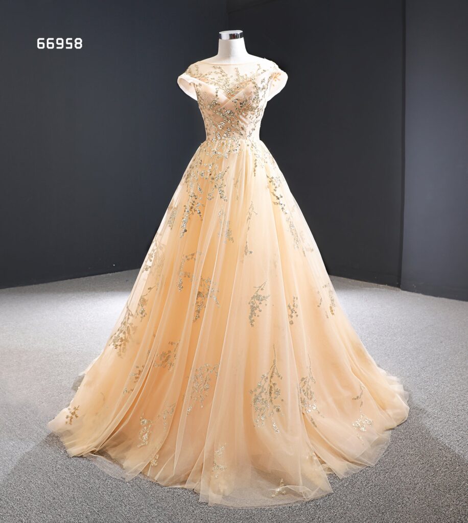 Elegant Sequined Gowns For Women Evening Dresses