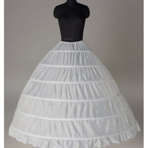 White High Quality Petticoat New 6 Hoops Petticoats For Wedding dress