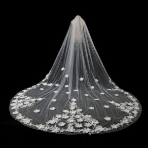 fabric headband long wedding veil