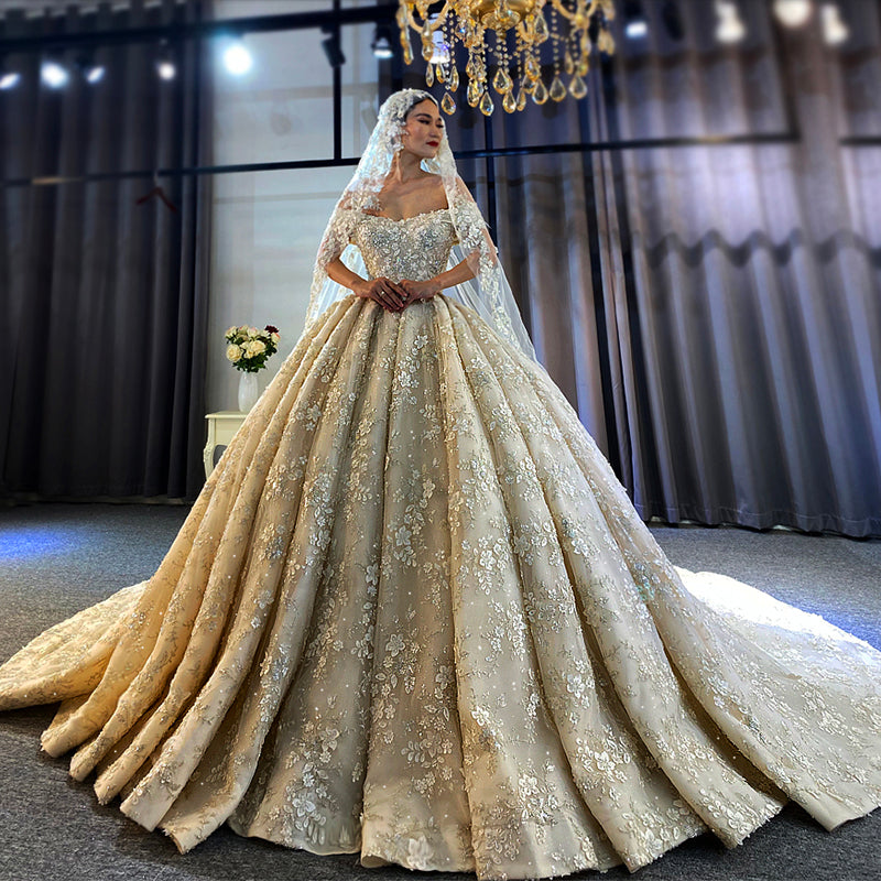 Boho Luxury 2022 Women'S Wedding Dresses Sexy Lace Embroidered Bridal Dresses