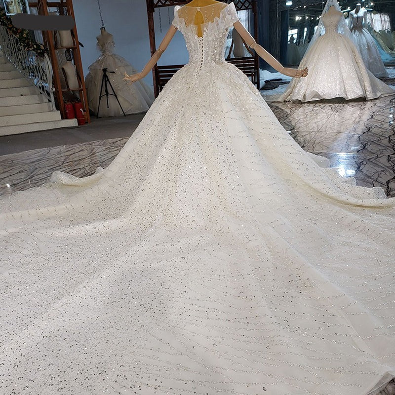 Heavy Beading Sequin Luxury Women Elegant Dresses For Weddings - Image 6