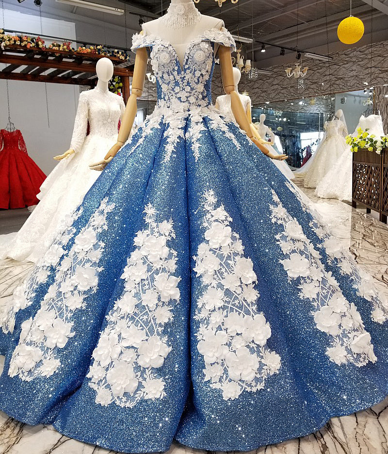 elegant off shoulder v neck dresses women lady 3d flower pattern pleat evening dress